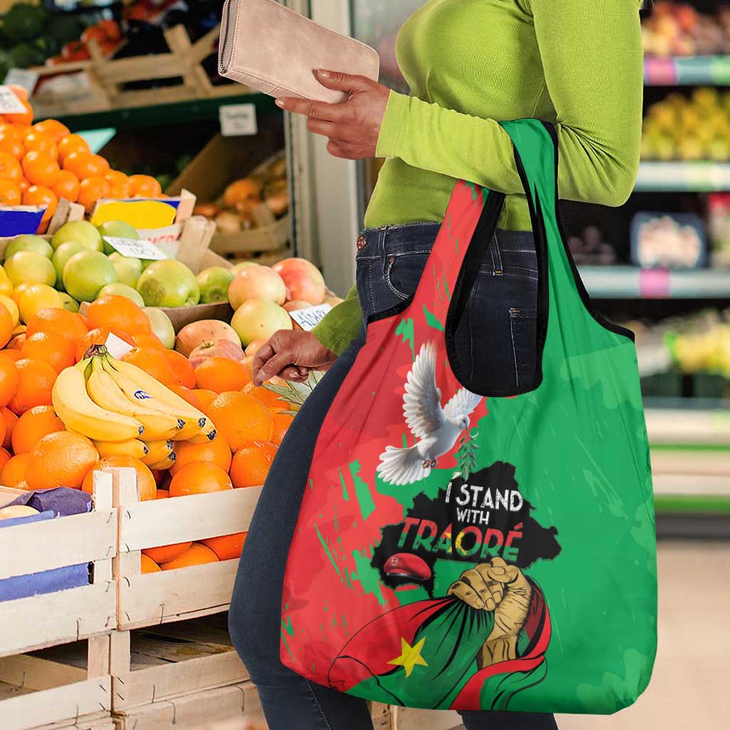 Burkina Faso I Stand With Traore Grocery Bag