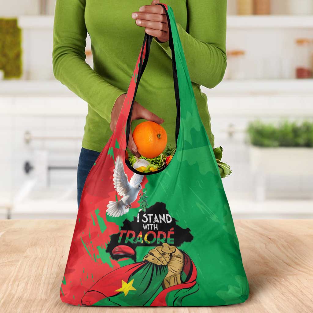 Burkina Faso I Stand With Traore Grocery Bag