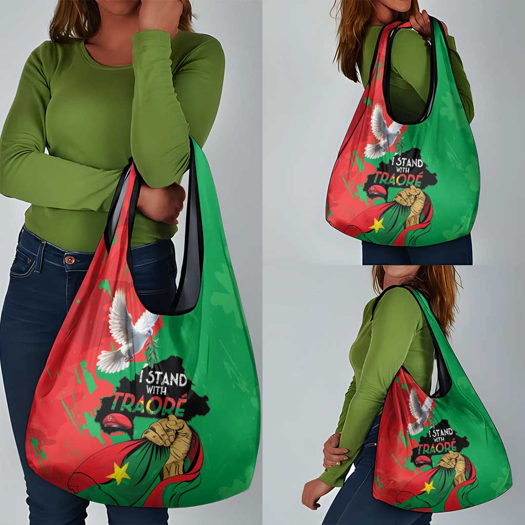 Burkina Faso I Stand With Traore Grocery Bag