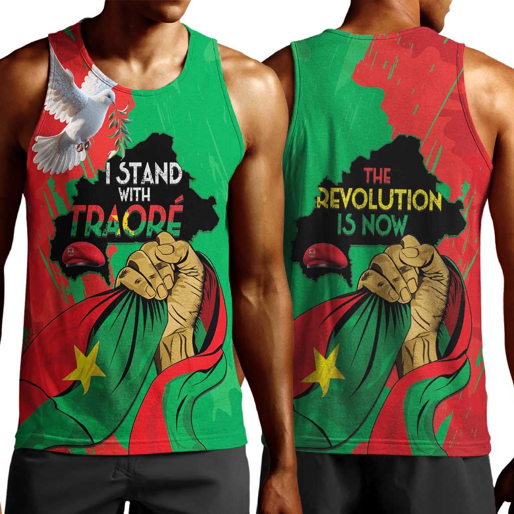 Burkina Faso I Stand With Traore Men Tank Top
