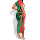 Burkina Faso I Stand With Traore Short Sleeve Bodycon Dress LT15