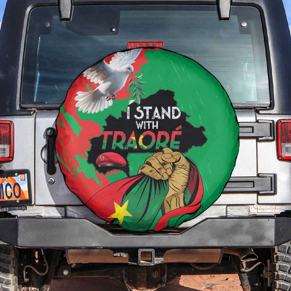 Burkina Faso I Stand With Traore Spare Tire Cover