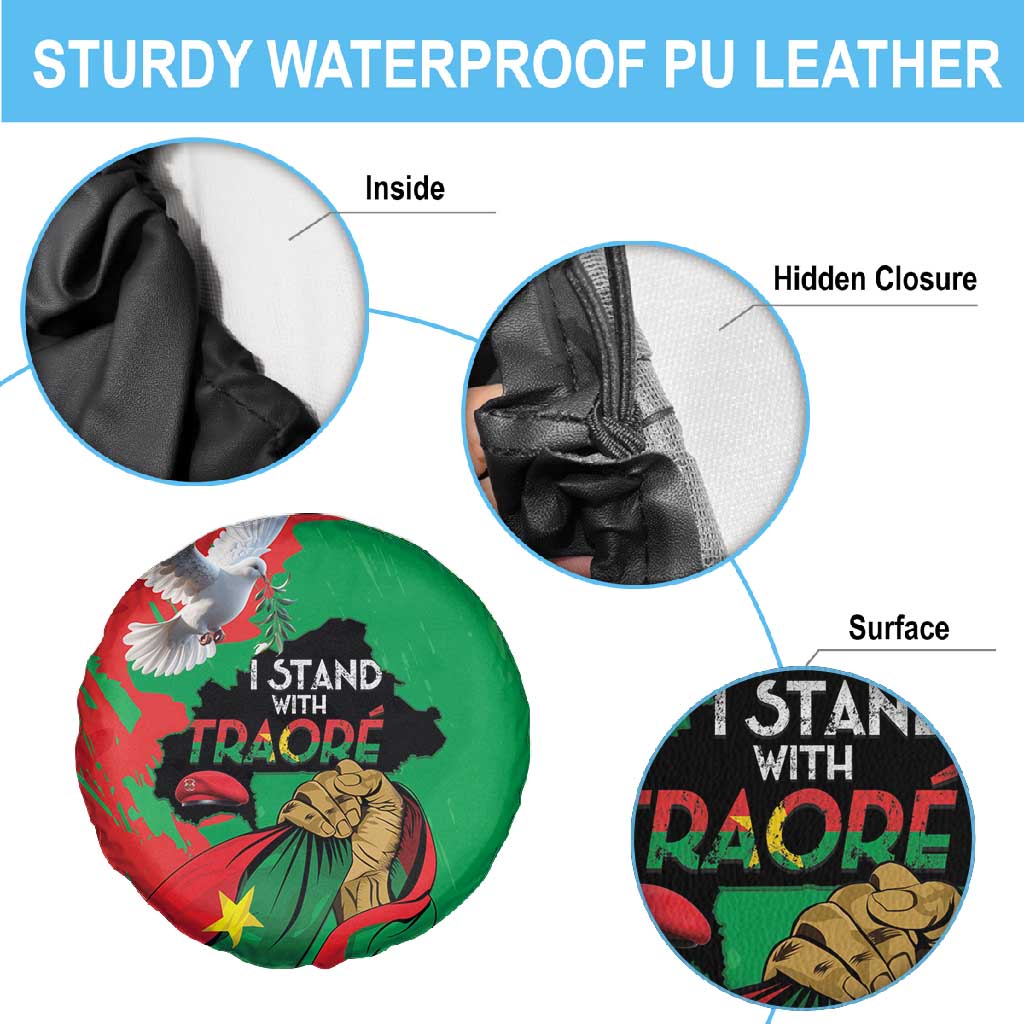 Burkina Faso I Stand With Traore Spare Tire Cover