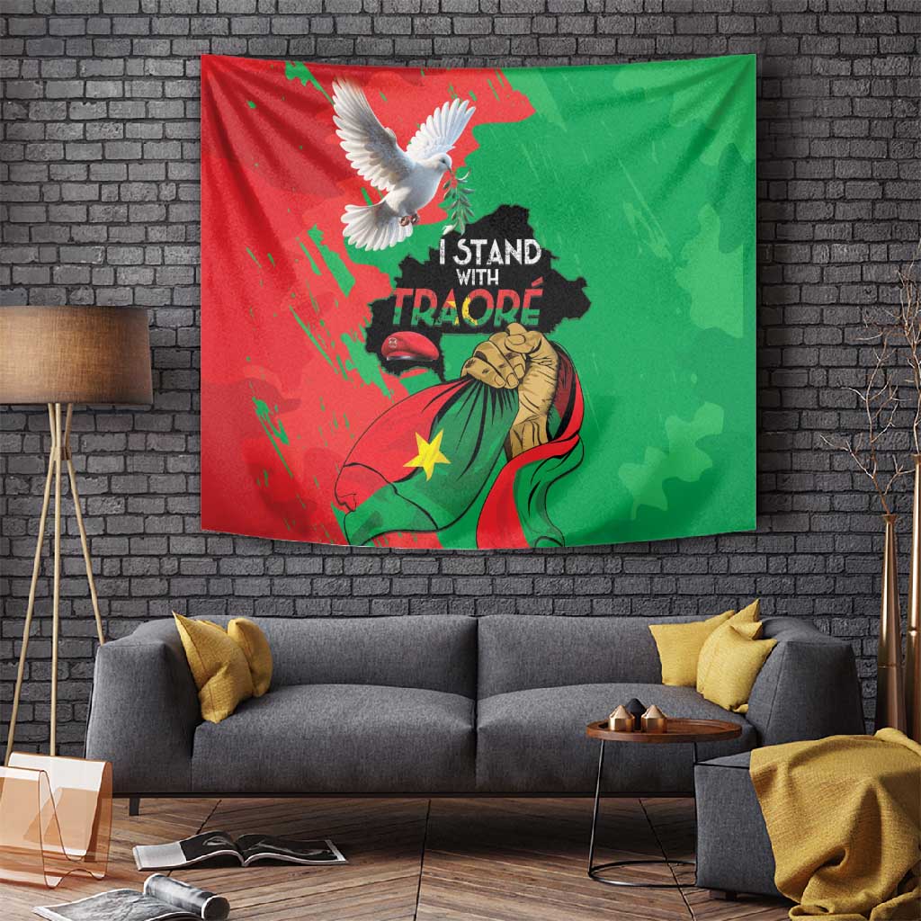 Burkina Faso I Stand With Traore Tapestry