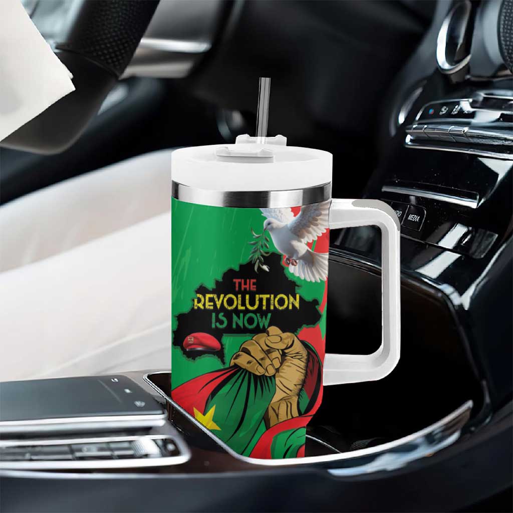 Burkina Faso I Stand With Traore Tumbler With Handle