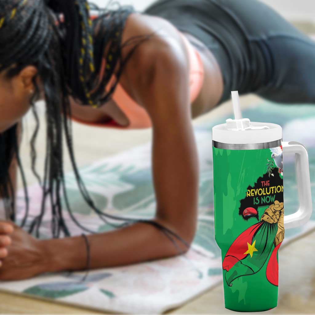 Burkina Faso I Stand With Traore Tumbler With Handle