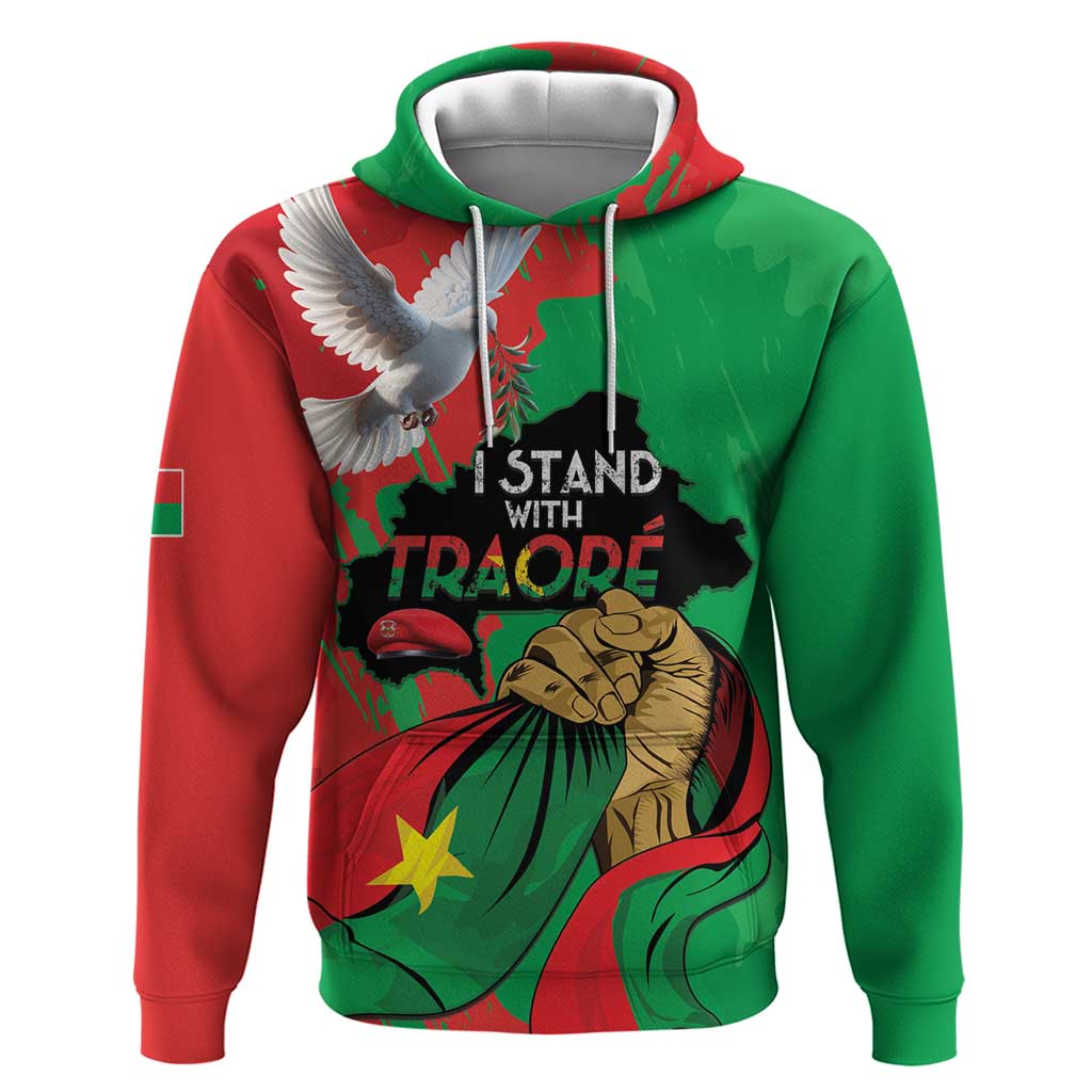 Burkina Faso I Stand With Traore Zip Hoodie