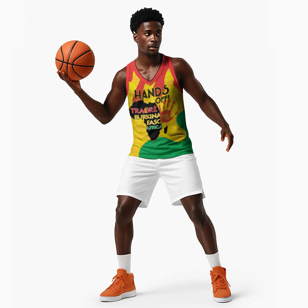 Hands Off Traore Burkina Faso Africa Basketball Jersey Military Pattern LT15