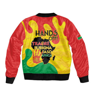 Hands Off Traore Burkina Faso Africa Bomber Jacket Military Pattern