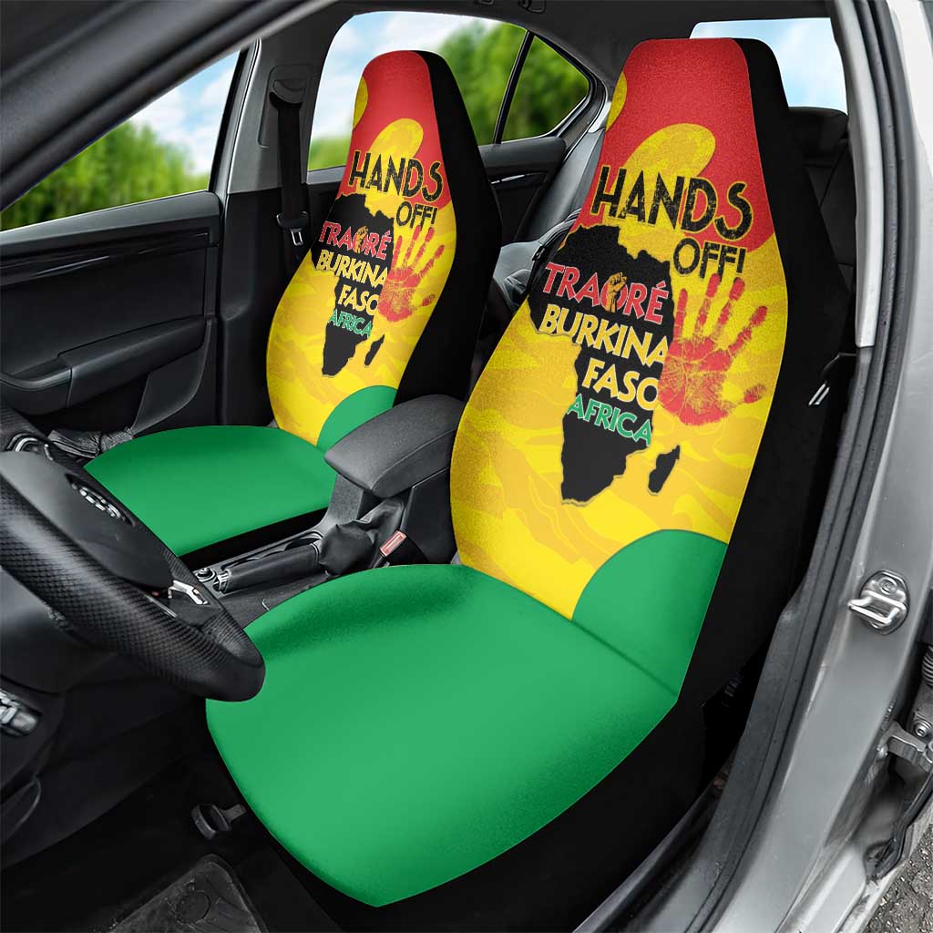 Hands Off Traore Burkina Faso Africa Car Seat Cover Military Pattern