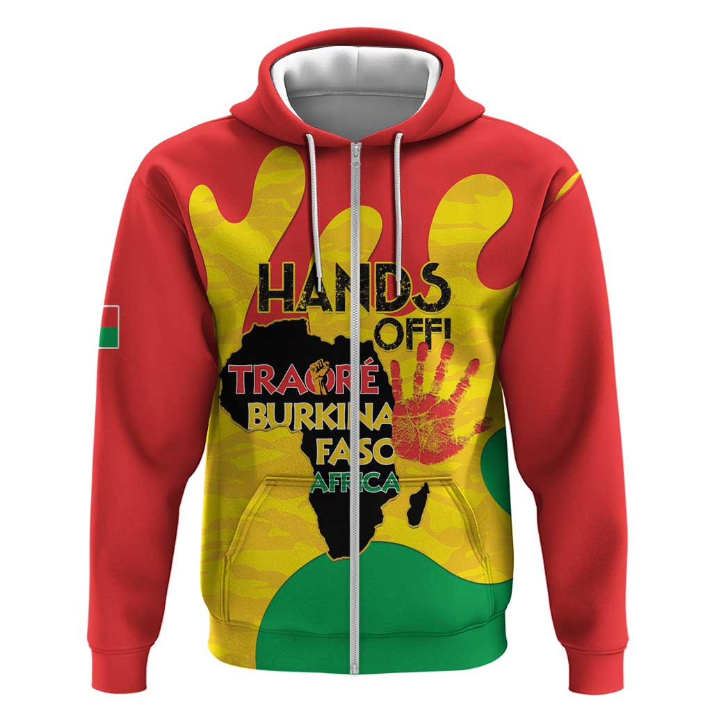 Hands Off Traore Burkina Faso Africa Hoodie Military Pattern