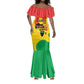 Hands Off Traore Burkina Faso Africa Mermaid Dress Military Pattern