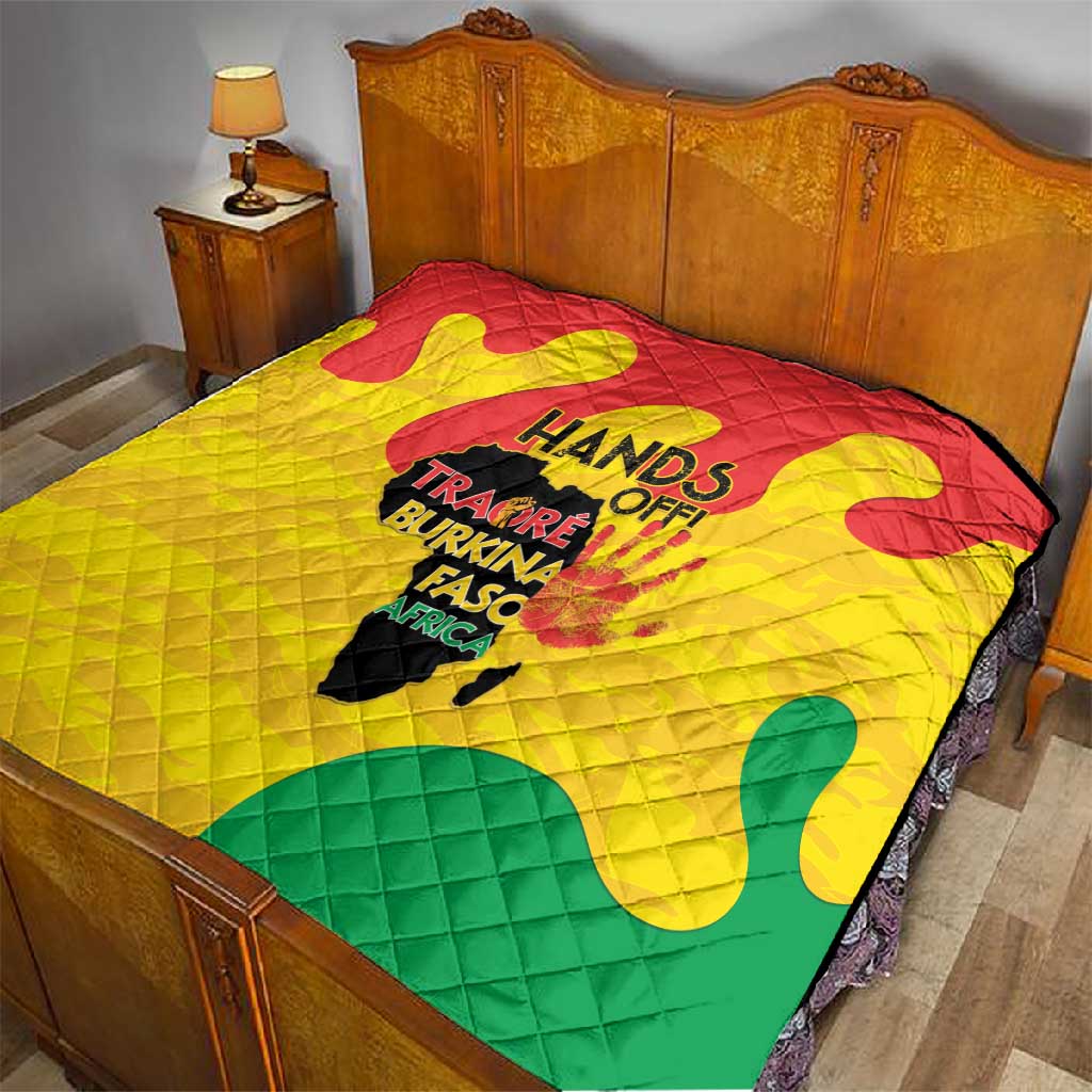 Hands Off Traore Burkina Faso Africa Quilt Military Pattern