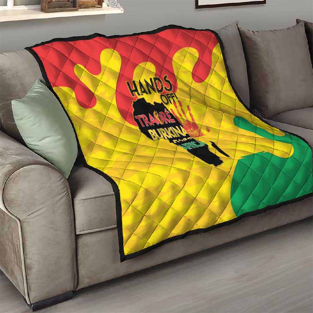 Hands Off Traore Burkina Faso Africa Quilt Military Pattern