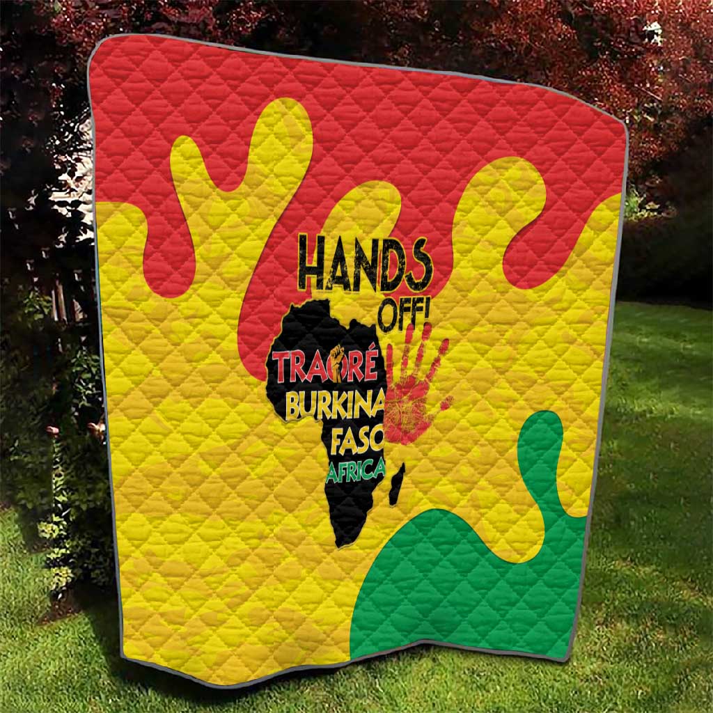 Hands Off Traore Burkina Faso Africa Quilt Military Pattern