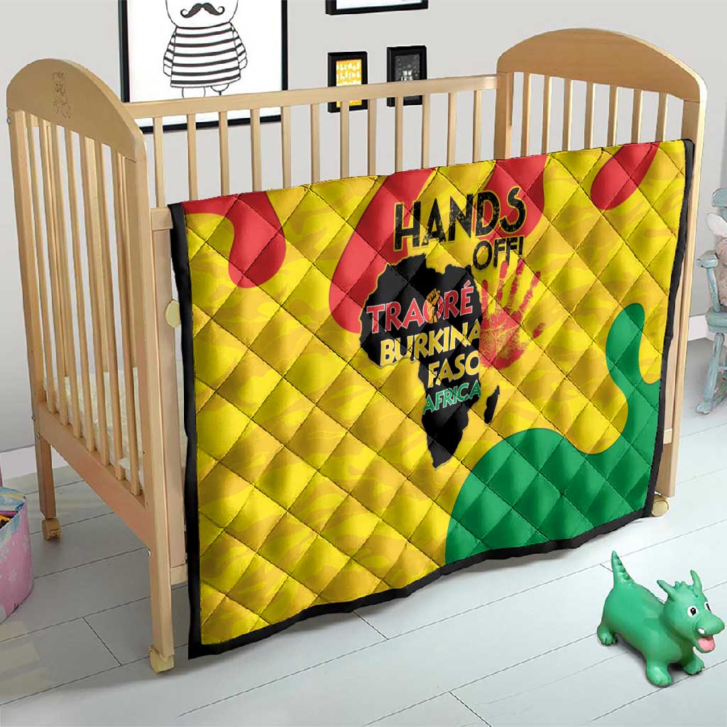 Hands Off Traore Burkina Faso Africa Quilt Military Pattern