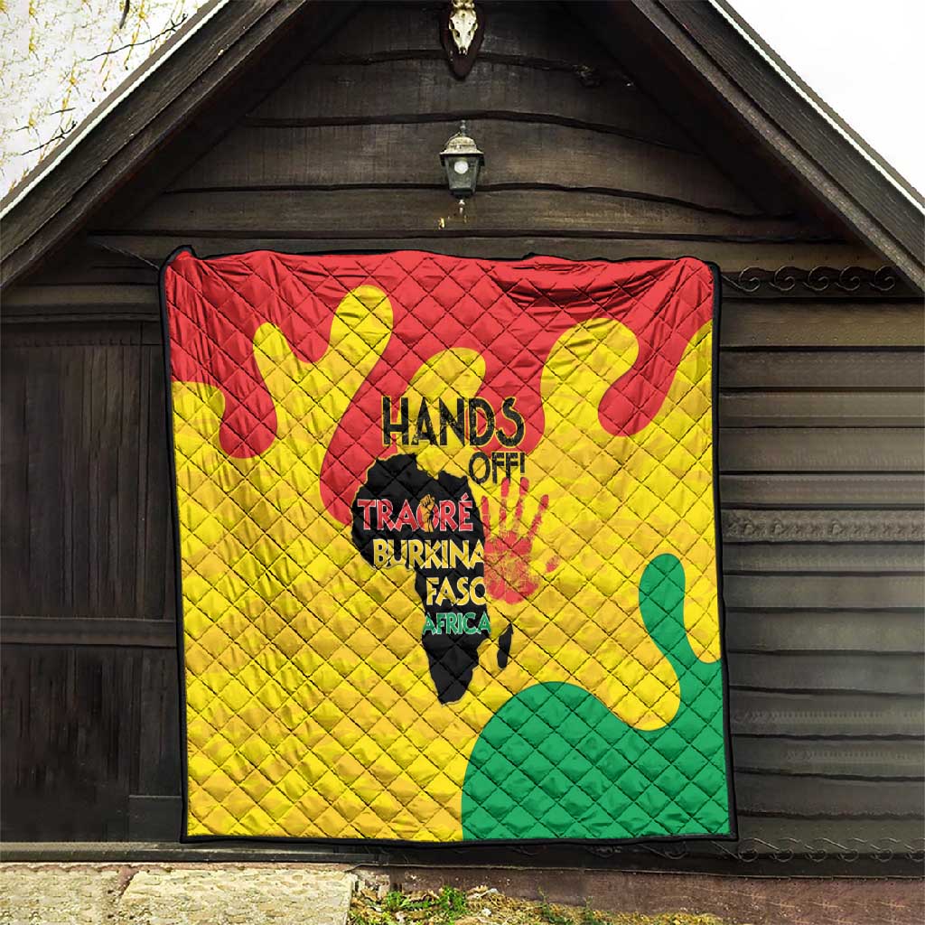 Hands Off Traore Burkina Faso Africa Quilt Military Pattern