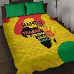 Hands Off Traore Burkina Faso Africa Quilt Bed Set Military Pattern