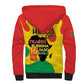 Hands Off Traore Burkina Faso Africa Sherpa Hoodie Military Pattern