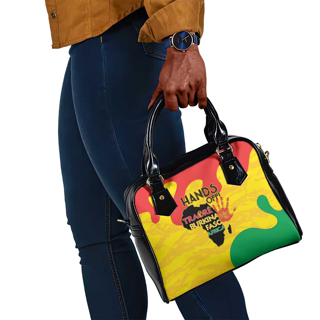 Hands Off Traore Burkina Faso Africa Shoulder Handbag Military Pattern