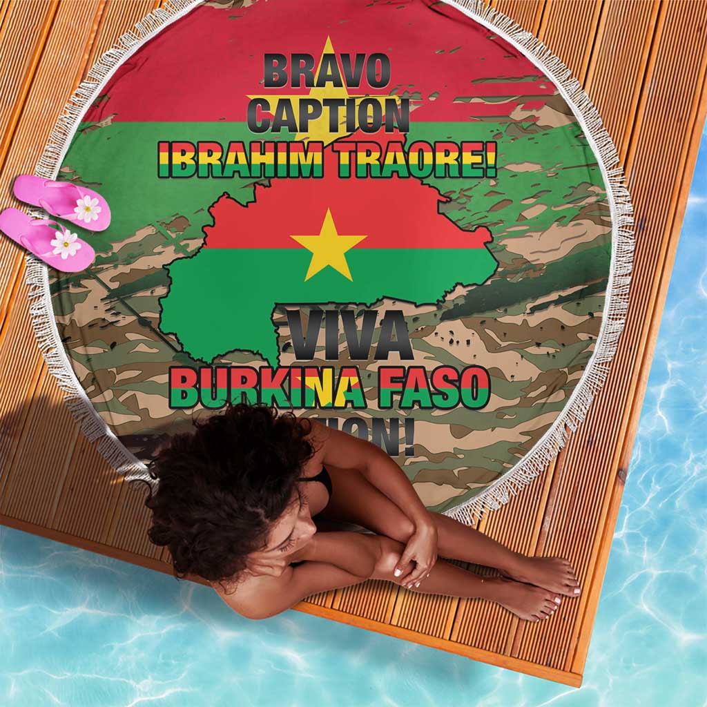Bravo Caption Traore! Viva Burkina Faso Nation! Beach Blanket
