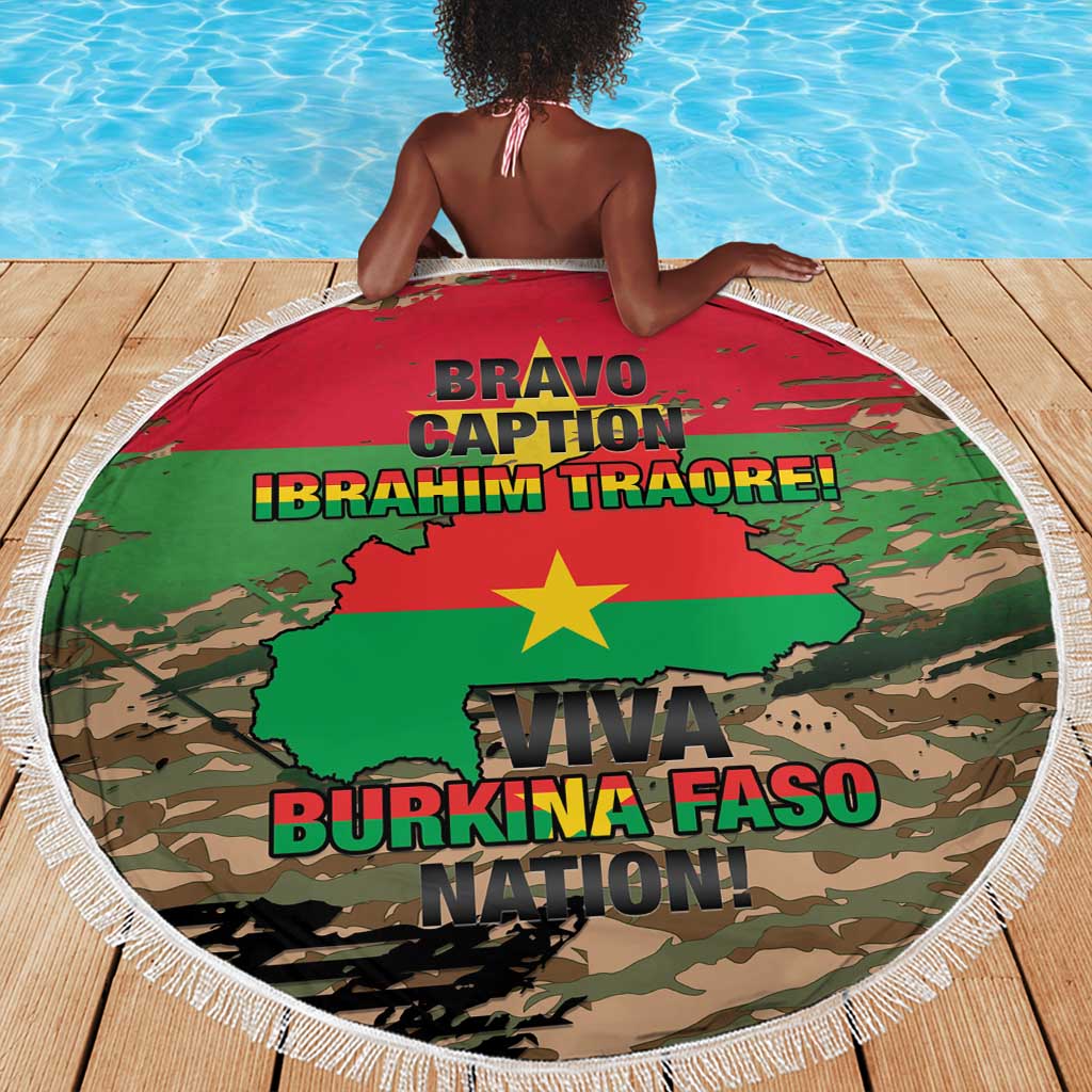 Bravo Caption Traore! Viva Burkina Faso Nation! Beach Blanket