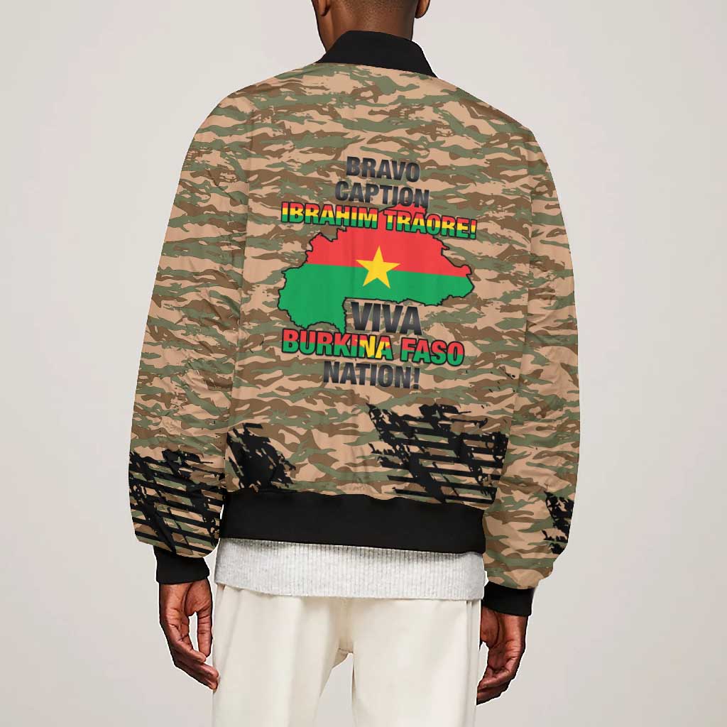 Bravo Caption Traore! Viva Burkina Faso Nation! Bomber Jacket