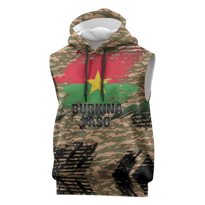 Bravo Caption Traore! Viva Burkina Faso Nation! Sleeveless Hoodie - African Pride