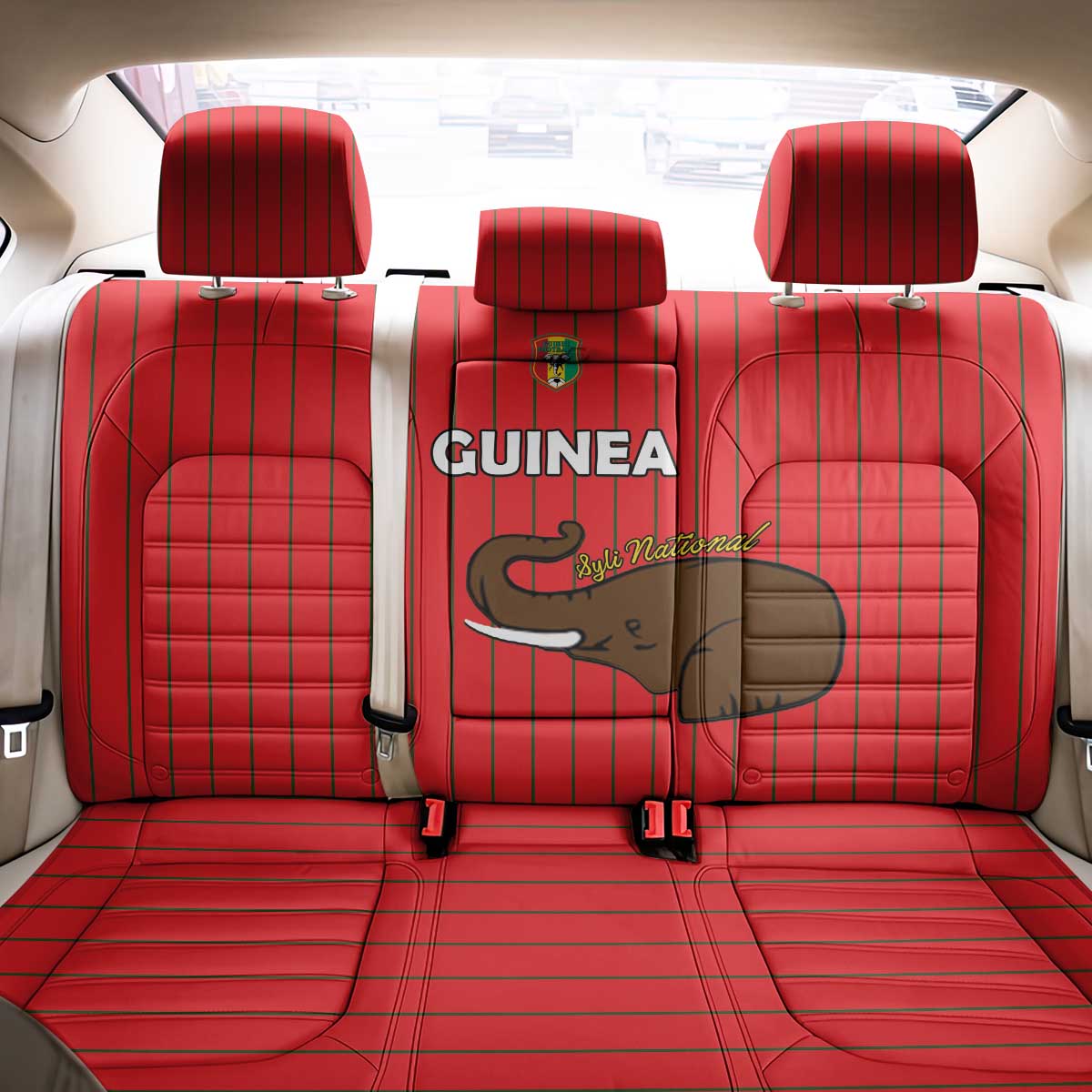 Guinea Football Back Car Seat Cover Allez Syli National - African Pride
