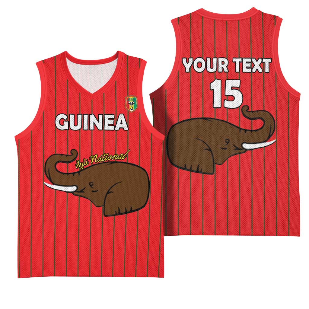 Guinea Football Custom Basketball Jersey Allez Syli National LT15