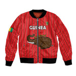 Guinea Football Custom Bomber Jacket Allez Syli National - African Pride