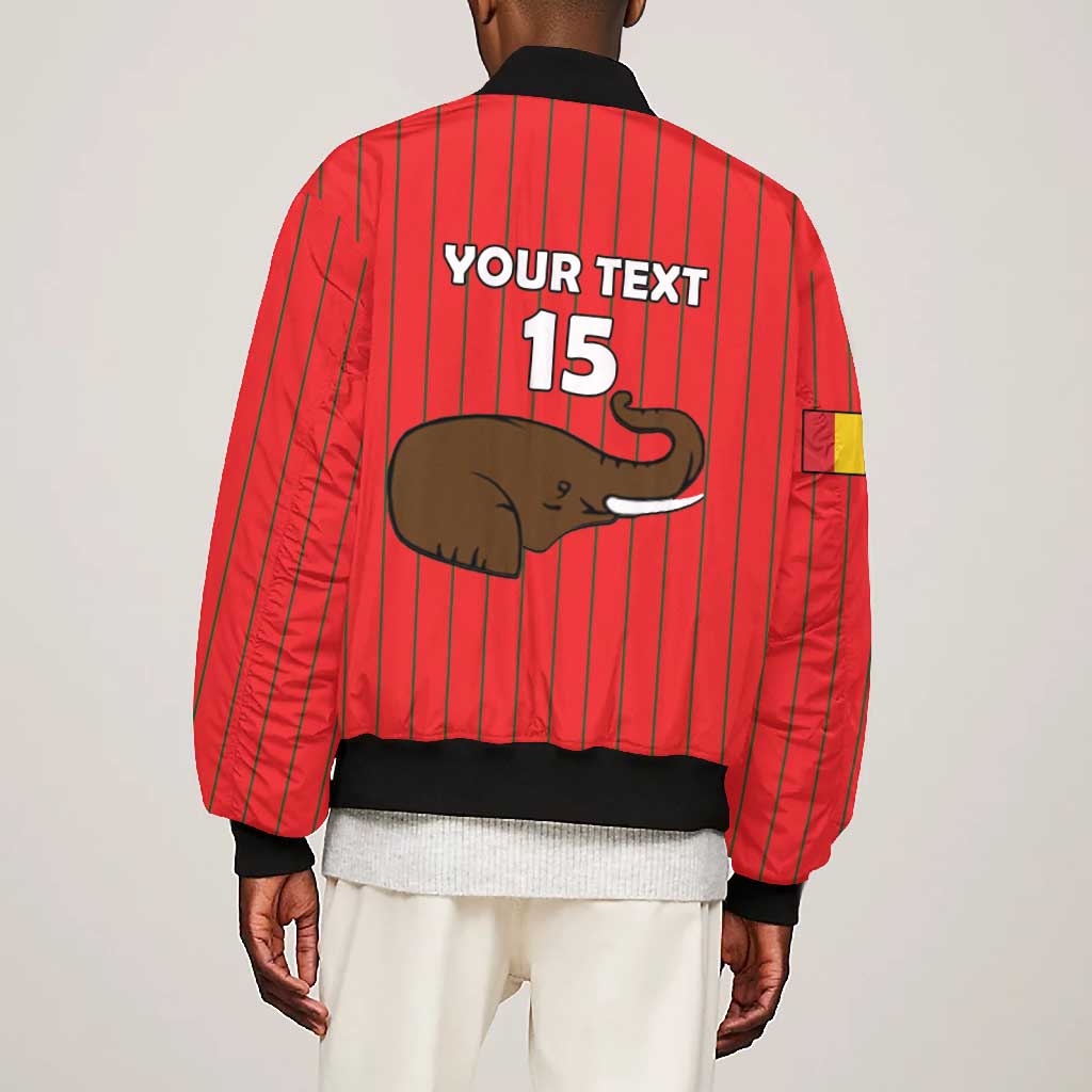 Guinea Football Custom Bomber Jacket Allez Syli National - African Pride