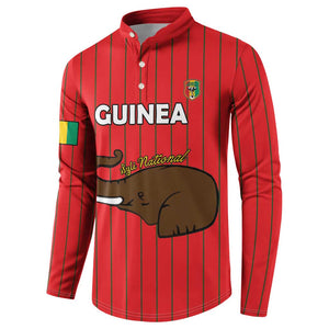Custom Guinea Football Button Sweatshirt Allez Syli National