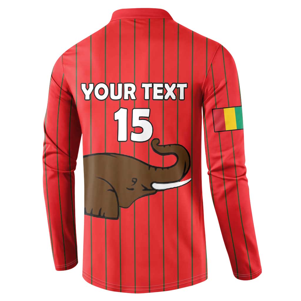 Custom Guinea Football Button Sweatshirt Allez Syli National
