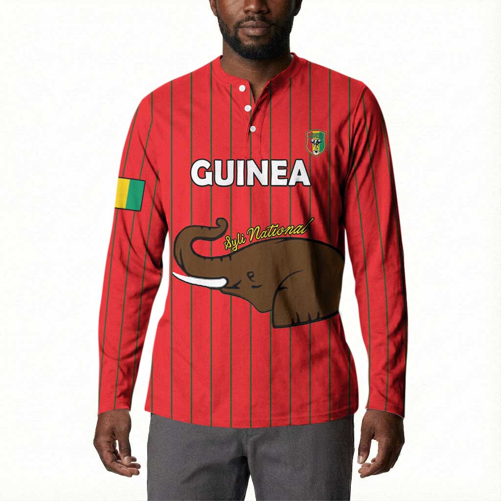 Custom Guinea Football Button Sweatshirt Allez Syli National