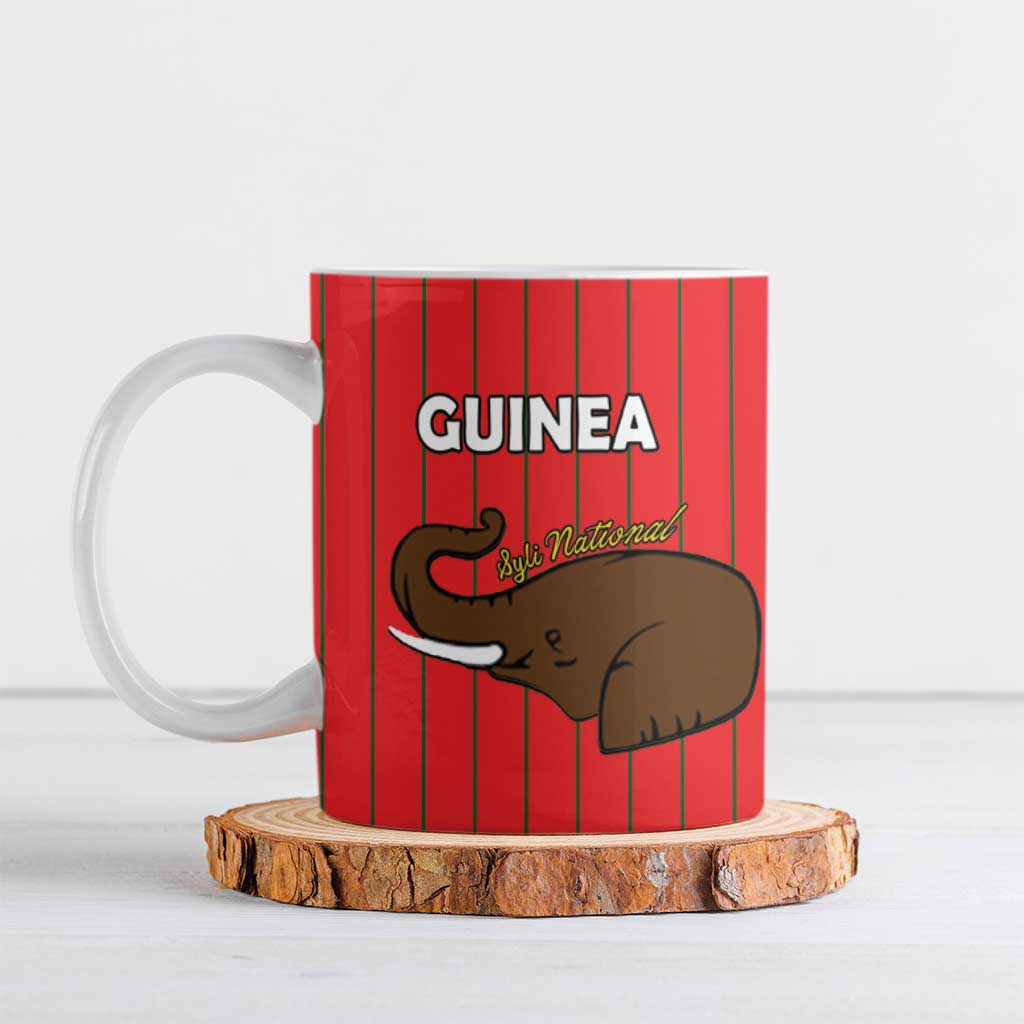 Custom Guinea Football Ceramic Mug Allez Syli National