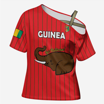 Custom Guinea Football Cross Shoulder Shirt Allez Syli National