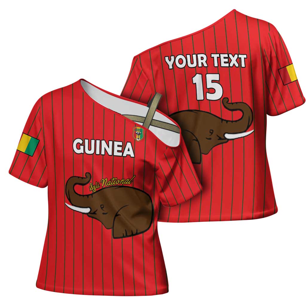Custom Guinea Football Cross Shoulder Shirt Allez Syli National