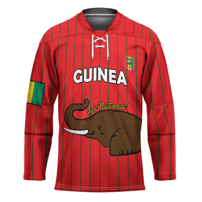 Custom Guinea Football Hockey Jersey Allez Syli National