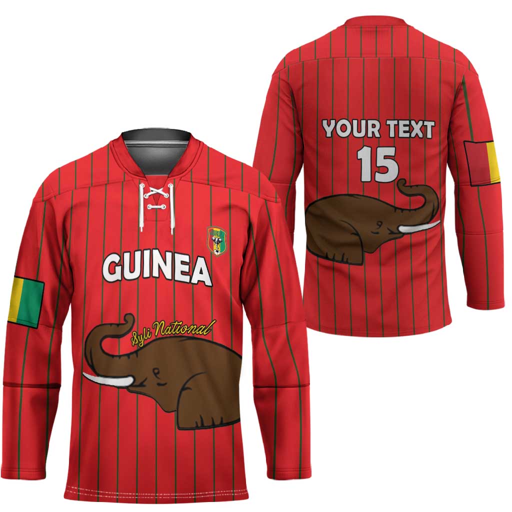 Custom Guinea Football Hockey Jersey Allez Syli National