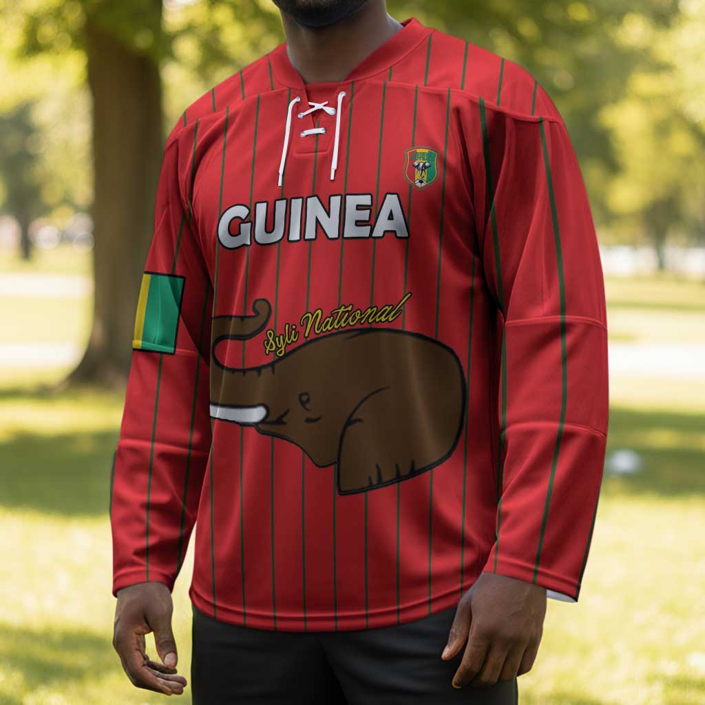 Custom Guinea Football Hockey Jersey Allez Syli National