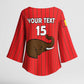 Custom Guinea Football Kimono Sleeve Blouse Allez Syli National