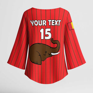 Custom Guinea Football Kimono Sleeve Blouse Allez Syli National