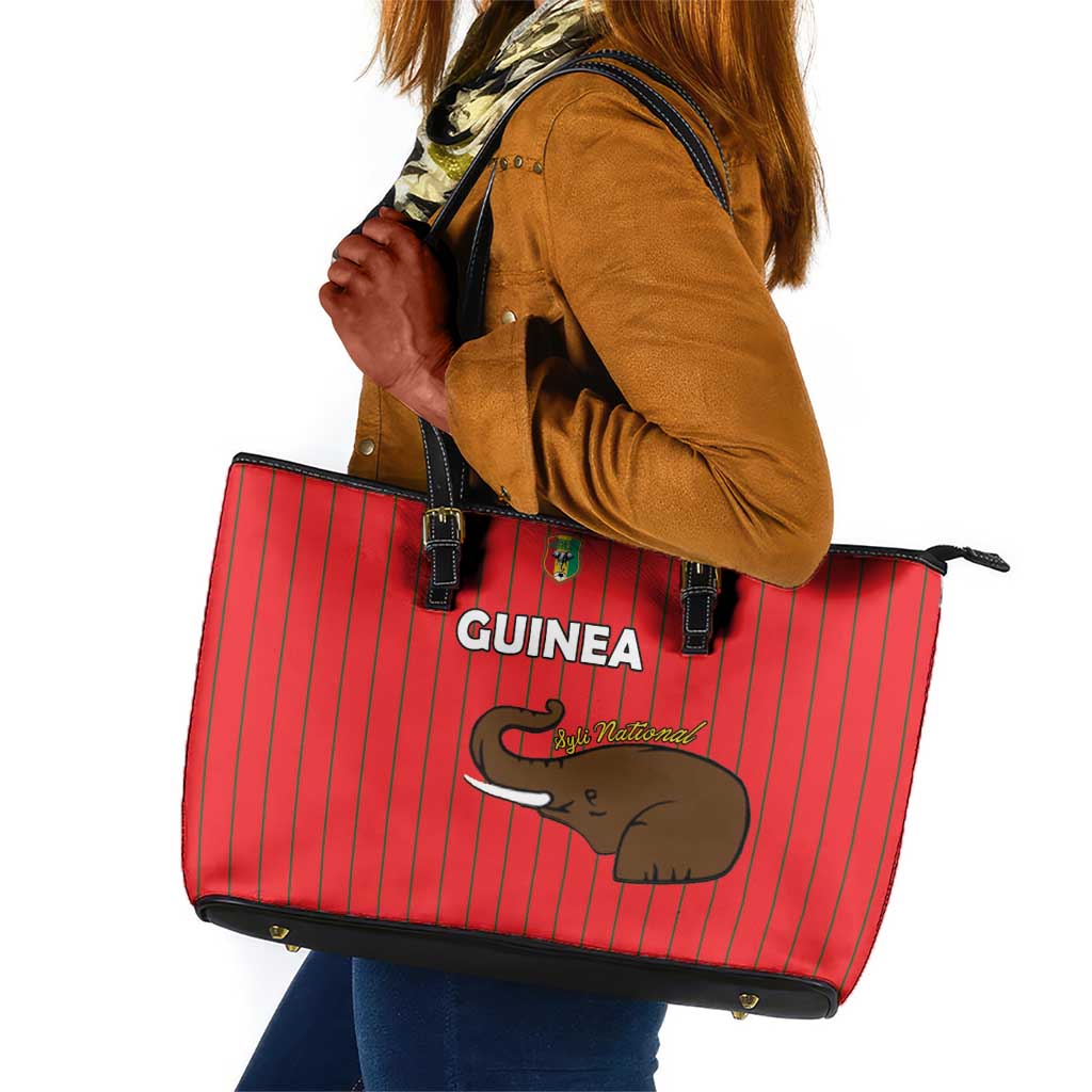 Guinea Football Leather Tote Bag Allez Syli National - African Pride