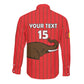 Guinea Football Custom Long Sleeve Button Shirt Allez Syli National - African Pride
