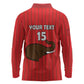 Guinea Football Custom Long Sleeve Polo Shirt Allez Syli National - African Pride