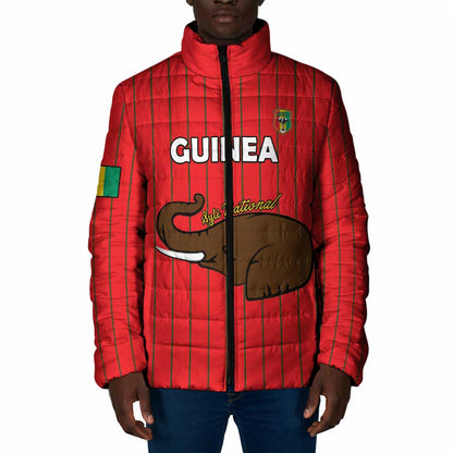 Custom Guinea Football Padded Jacket Allez Syli National