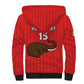 Guinea Football Custom Sherpa Hoodie Allez Syli National - African Pride