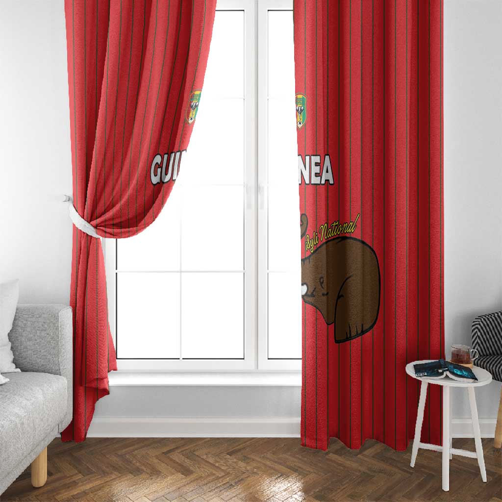 Guinea Football Window Curtain Allez Syli National - African Pride
