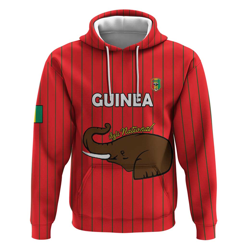 Guinea Football Custom Zip Hoodie Allez Syli National - African Pride